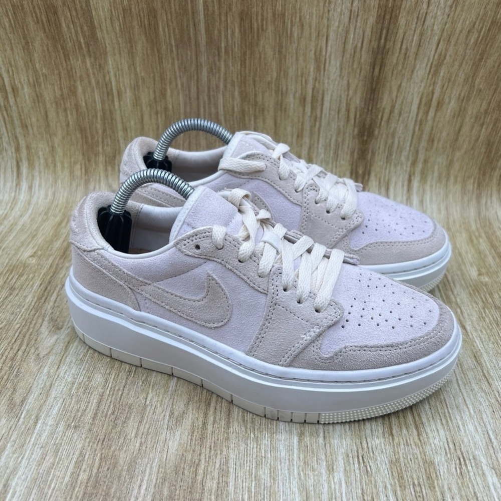 Nike Air Jordan 1 Elevate Low Women's Size 6 Coconut Milk Suede Shoes DH7004-101